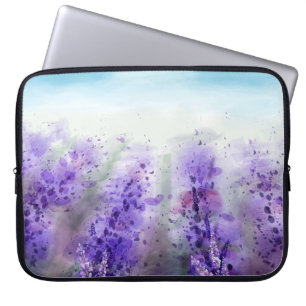Funda Para Portátil Bonito campo de lavanda