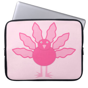 Funda Para Portátil Bonito Niña Rosa Acción de Gracias Turquía