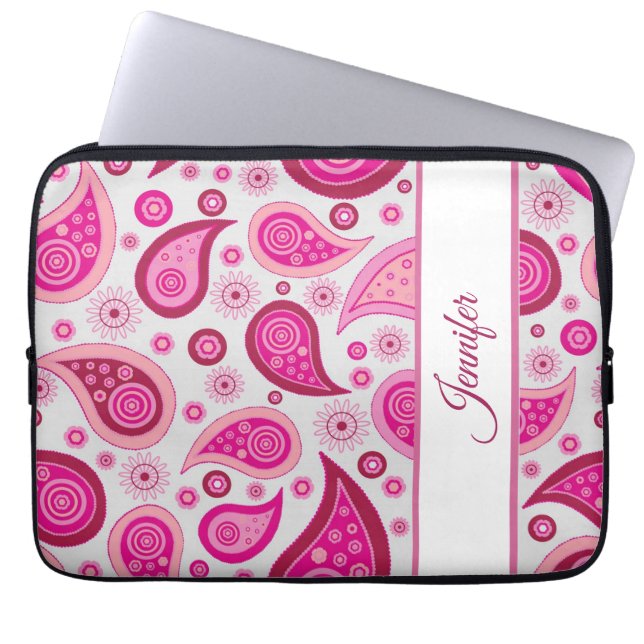 Funda Para Portátil Bonito Paisley Patch (Frente)