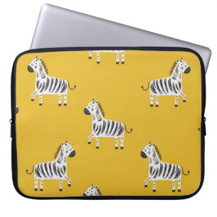 Funda Para Portátil Bonito patrón de niños sin fisuras con cebras