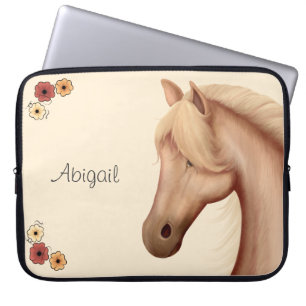 Funda Para Portátil Bonito personalizada Palomino Pony en el caballo d