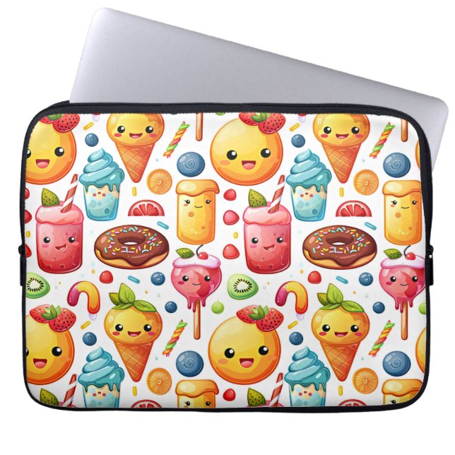Funda Para Portátil Bonitos dulces alegres y graciosos (Frente)