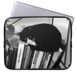Funda Para Portátil Book-Loving Cat