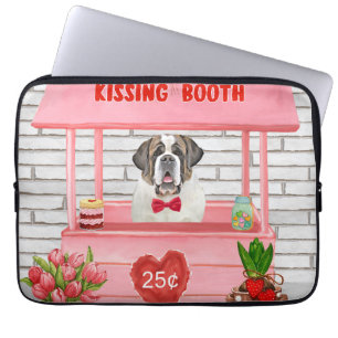 Funda Para Portátil Booth de besada El día de San Valentín Perro de Sa