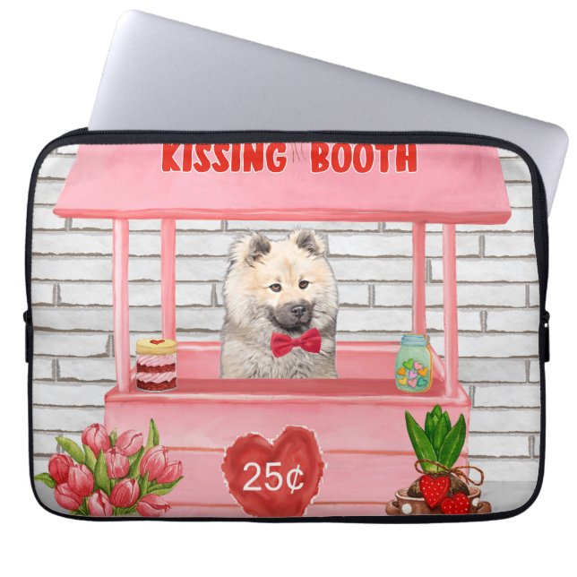 Funda Para Portátil Booth Kissing, El día de San Valentín de perro de  (Frente)