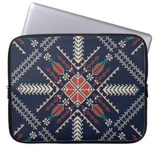 Funda Para Portátil Bordado palestino: Diseño de patrones tradicionale