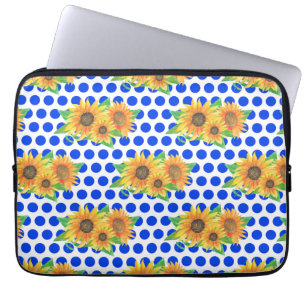 Funda Para Portátil Bordados florales de girasol