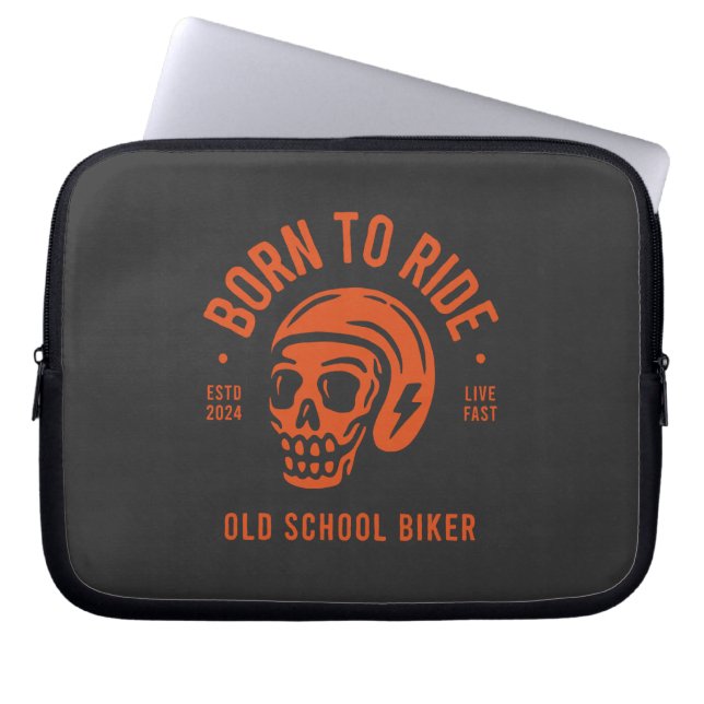 Funda Para Portátil Born to Ride (Frente)