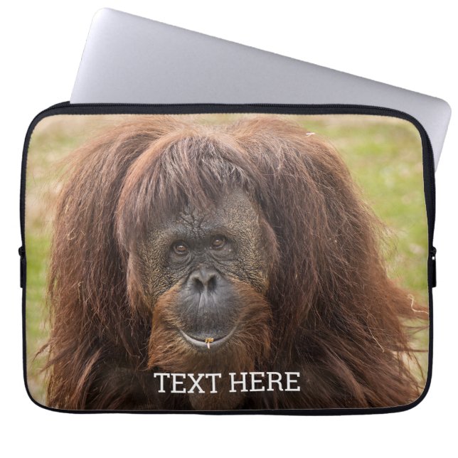 Funda Para Portátil Borneo Orangutan Beautiful Photography (Frente)