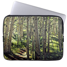 Funda Para Portátil Bosque de árbol de álamos