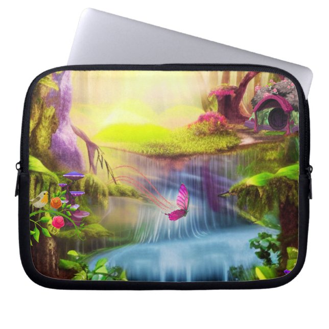 Funda Para Portátil Bosque de fantasía (Frente)