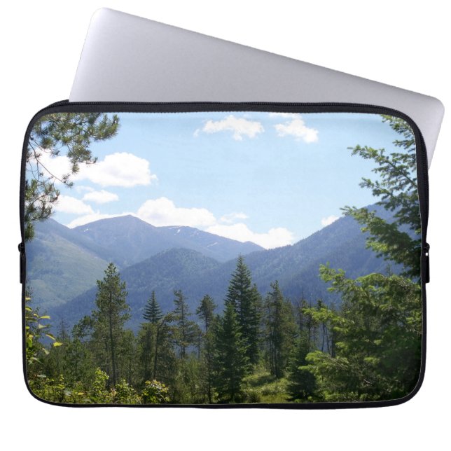 Funda Para Portátil Bosque de Montana y vistas panorámicas a las monta (Frente)