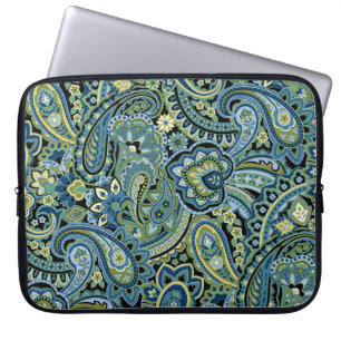 Funda Para Portátil Bosque de Paisley Verde