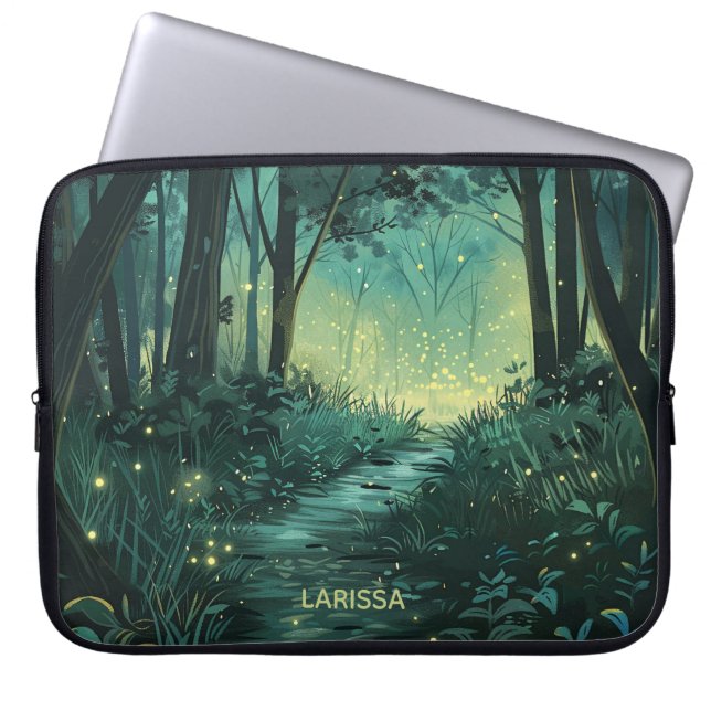Funda Para Portátil Bosque Fairy Light personalizado (Frente)