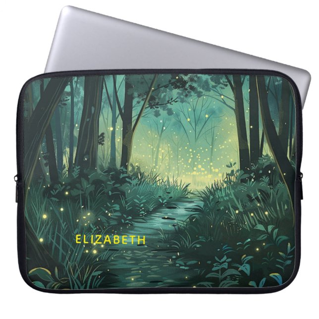 Funda Para Portátil Bosque Fairy Light personalizado (Frente)