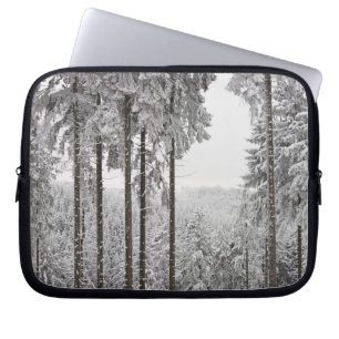 Funda Para Portátil Bosque imperecedero en invierno