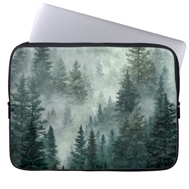 Funda Para Portátil Bosque Malhumorado  (Frente)