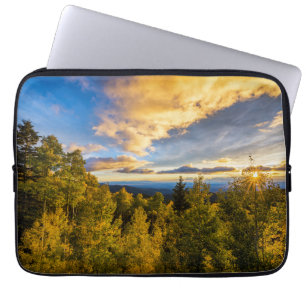 Funda Para Portátil Bosque Nacional de Santa Fe al atardecer en otoño