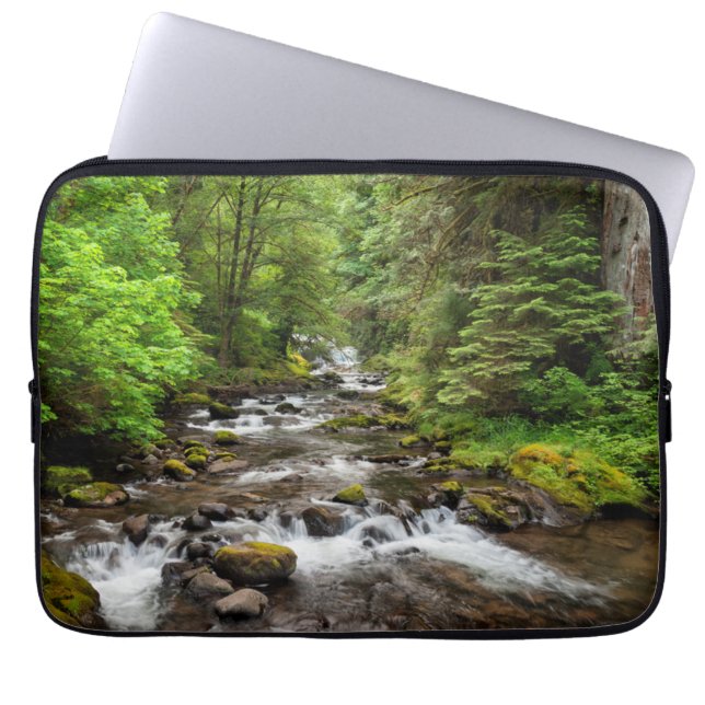 Funda Para Portátil Bosque nacional de Siuslaw | Creek dulce (Frente)