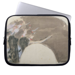 Funda Para Portátil Bosquejo para una fan, c.1879 de Edgar Degas el
