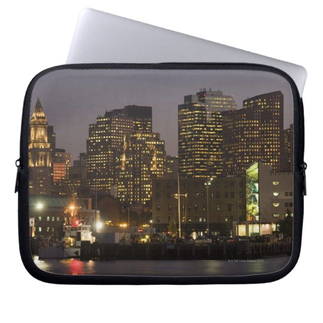 Funda Para Portátil Boston, Skyline Masachusetts (Frente)