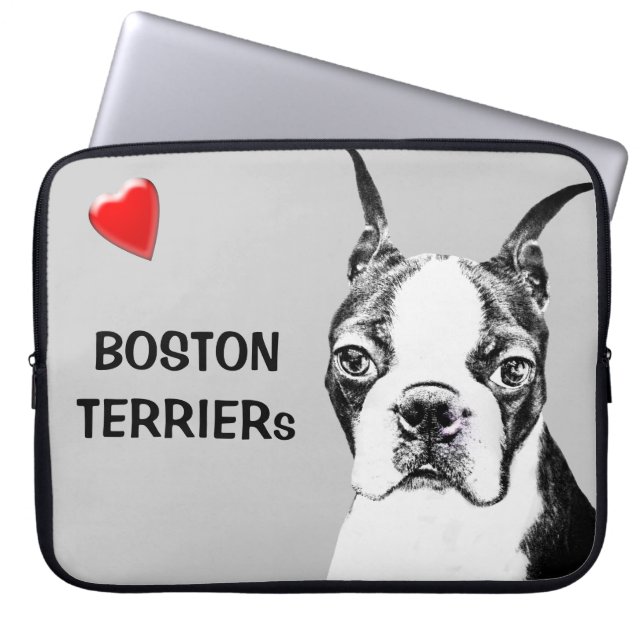 Funda Para Portátil Boston Terrier (Frente)