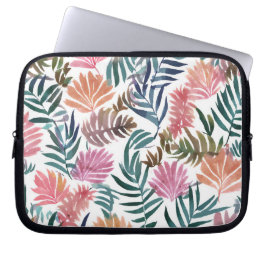 Funda Para Portátil Botanical Leaves Watercolor | Floral Colorful Leaf