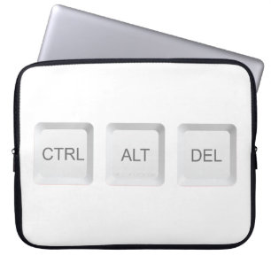 Funda Para Portátil botón CTRL ALT DEL teclado del equipo de SlipperyJ