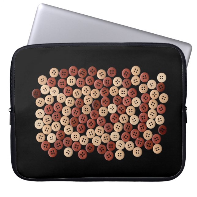 Funda Para Portátil Botones - Fotografía Bella Artes (Frente)