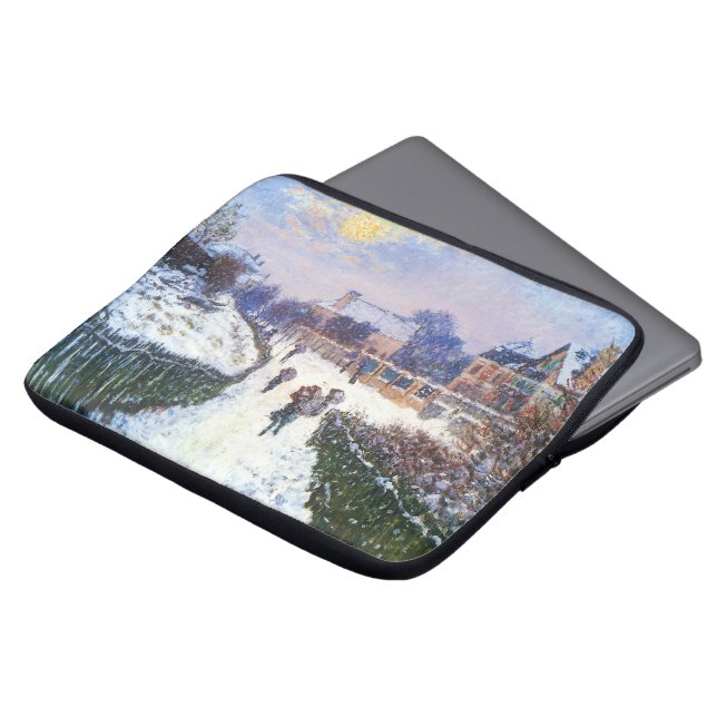 Funda Para Portátil Boulevard Saint Denis Argenteuil por Claude Monet (Superior anverso)
