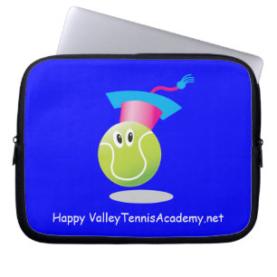 Funda Para Portátil Bouncee™ sonriente pelota de tenis_estudiante del