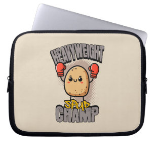 Funda Para Portátil Boxeo de Patata Campeón Peso Pesado Spud