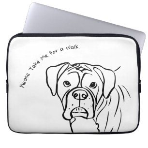 Funda Para Portátil Boxer moderno: Edita tu propio texto