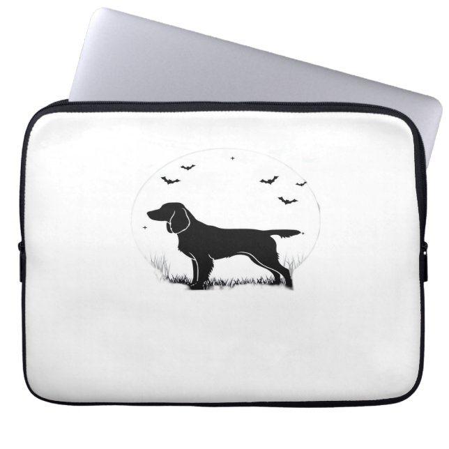 Funda Para Portátil Boykin Spaniel Dog - Halloween Moon Silhouette Cla (Frente)