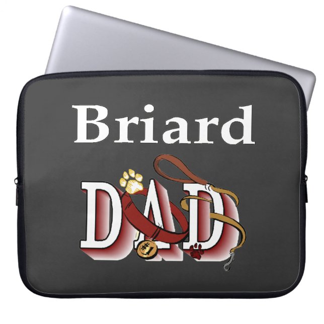 Funda Para Portátil Briard Dad (Frente)