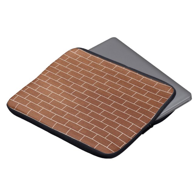 Funda Para Portátil Brick Wall Brown Laptop Sleeve (Superior anverso)