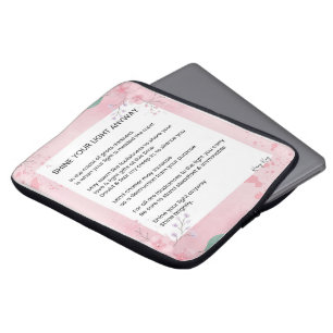 Funda Para Portátil Brilla tu luz de todos modos poesía poética