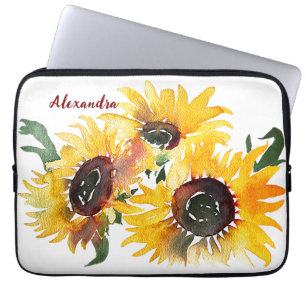 Funda Para Portátil Brillante color de agua girasol Fabulous 50 con el