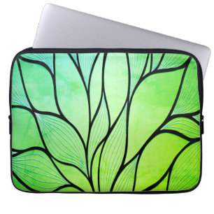 Funda Para Portátil Brillantes tonos verdes con licencia creativa