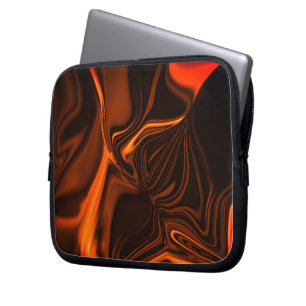 Funda Para Portátil Brillantes undulaciones coralinas curvadas sobre f