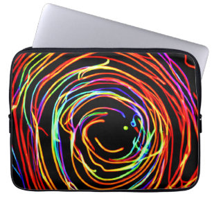 Funda Para Portátil Brillo de las luces espirales