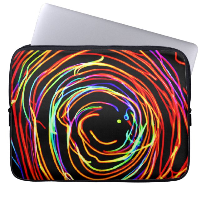 Funda Para Portátil Brillo de las luces espirales (Frente)