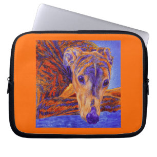 Funda para portátil Brindle Greyhound - "Ace"