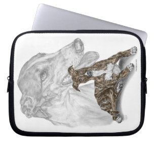 Funda Para Portátil Brindle Greyhound Dog Art