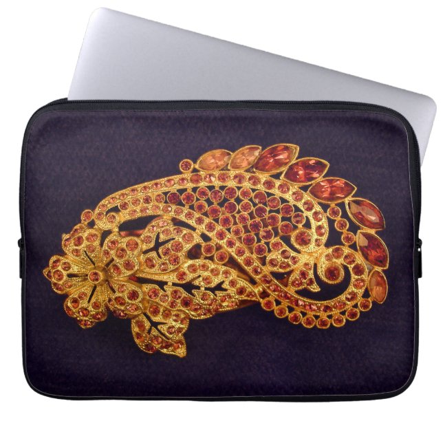 Funda para portátil Broche Rojo (Frente)