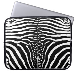 Funda Para Portátil Brown and White Zebra Print 