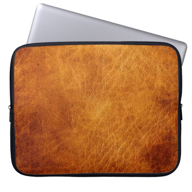 Funda Para Portátil Brown leather texture (Frente)