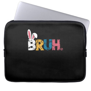 Funda Para Portátil Bruh Easter Bunny Cute Meme Para Niños _6