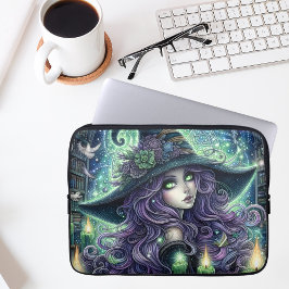 Funda Para Portátil Bruja Celestial Mística