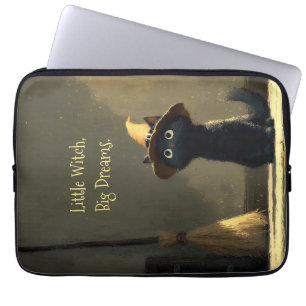 Funda Para Portátil Bruja Pequeña, Grandes Sueños